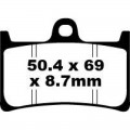 EBC Brakes EPFA Sintered Fast Street and Trackday Pads Front - EPFA252HH EBC Brakes EPFA Sintered Fast Street and Trackday Pads Front - EPFA252HH